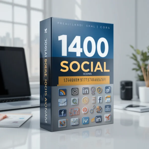 1400 Social Media Icons Bundle, Business Card Icons, Facebook, Instagram, Pinterest, Phone Number, Email, Website, Location, EPS, PNG, CDR