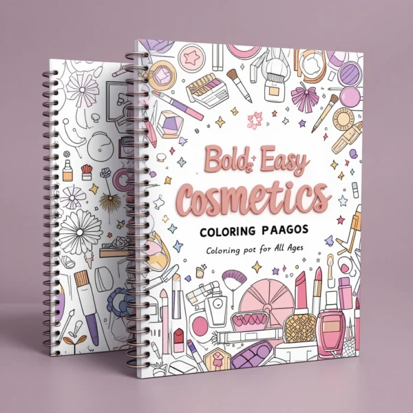 60+ pages  bold & easy cosmetics coloring pages