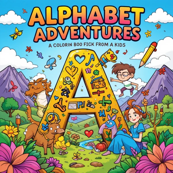 Alphabet Adventures: A Coloring Book from A to Z for Kids