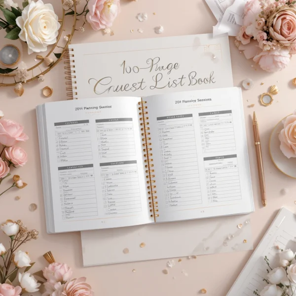 100-Page Guest List Book