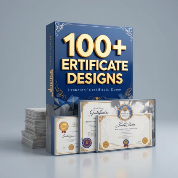 🏆 100+ Certificate Designs – Premium Templates for Every Occasion!