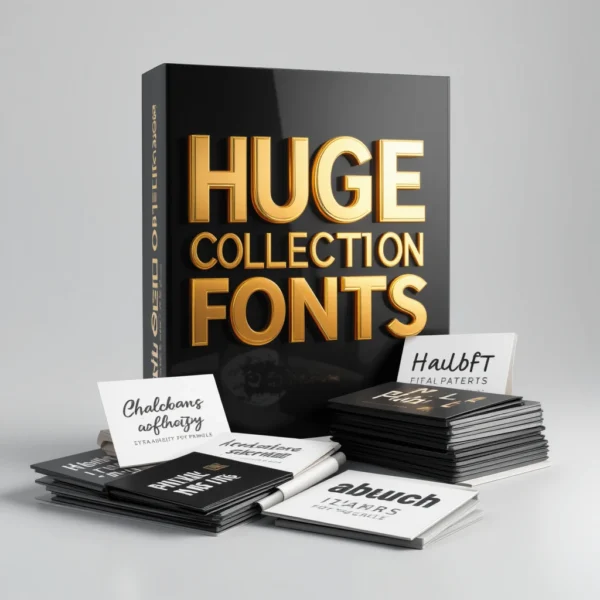 🔥 Huge Collection of Fonts – The Ultimate Typography Bundle! 🔥